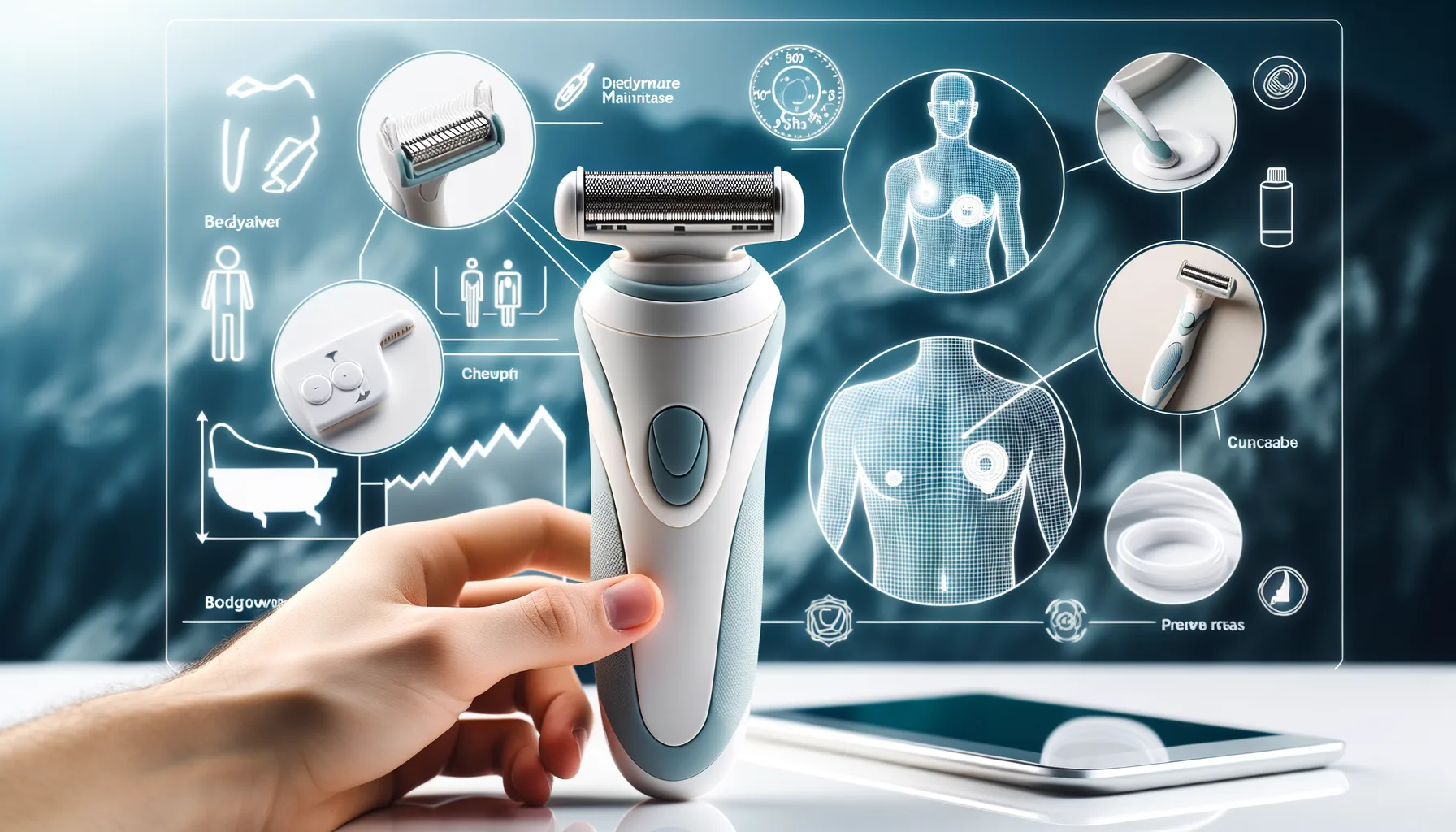 Koerperstellen mit dem Bodygroomer pflegen: Tipps fuer Brust, Ruecken und Intimbereich